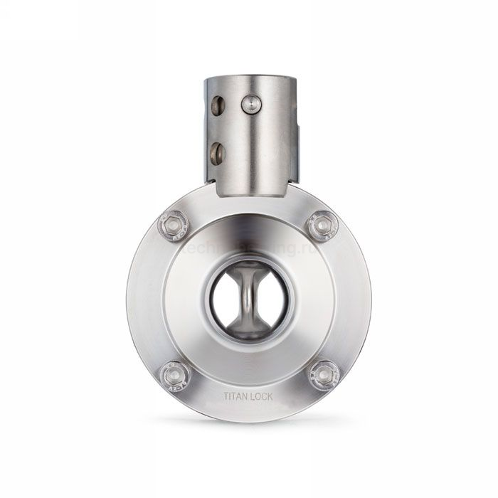 Затвор дисковый нержавеющий (AISI316) DN65, типа сварка-сварка TLSD065WDSS TITAN LOCK