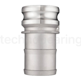 Камлок нержавеющий тип E, ниппель с хвостовиком 6", AISI304, TL600ESS TITAN LOCK