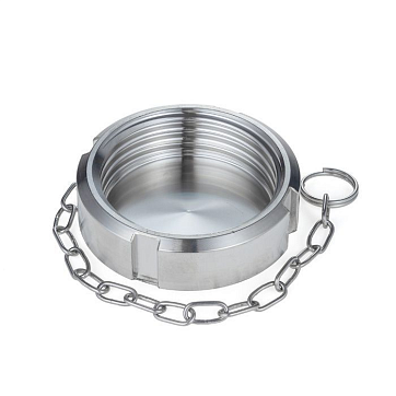 Молочная гайка глухая с цепочкой DIN 11851 DN25 нерж. 304 TL25NBCHS TITAN LOCK