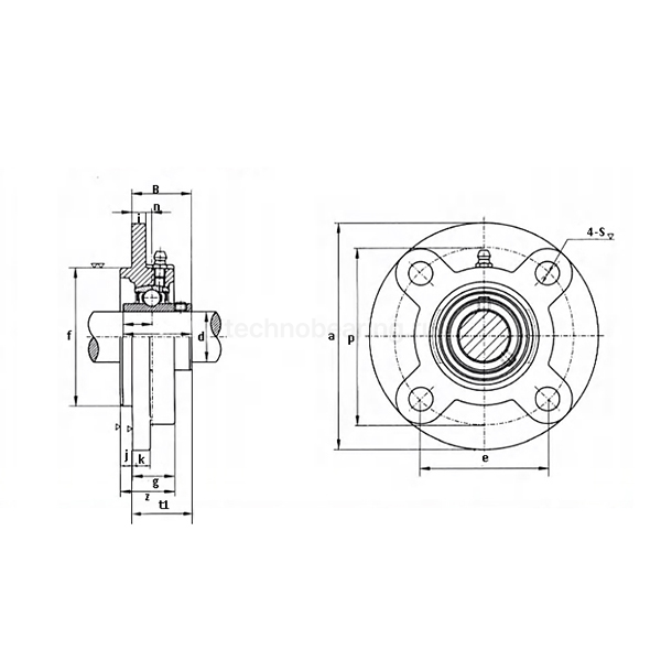 Подшипниковый узел UCFC203 FKD