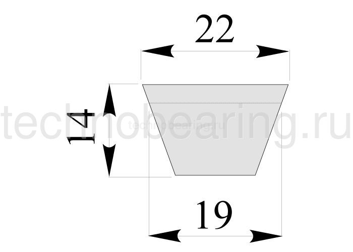 Узкий клиновой ремень с фасонным зубом CX110 Sati
