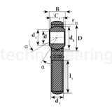 Шарнирный наконечник TSM6 (POS6) TECHNIX