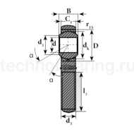 Шарнирный наконечник TSM20 (POS20) TECHNIX
