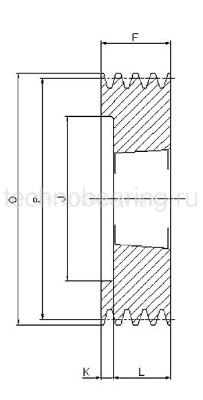 Шкив клиновой  под втулку тапербуш SPZ 90-02 TB (PHP 2SPZ90TB) Sati