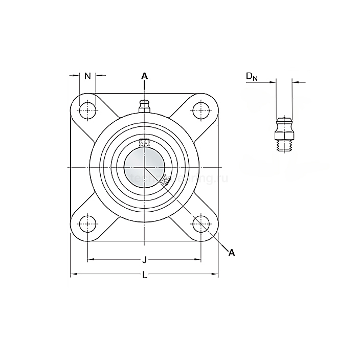 Подшипниковый узел UCF206/H SKF