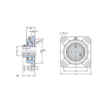 Подшипниковый узел FY30 TF SKF