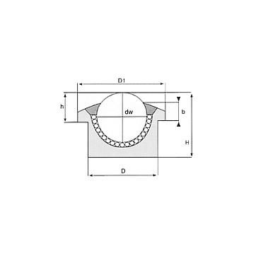Шариковая опора SP30L-B-D(CY-30HPL/CS) ISKRA