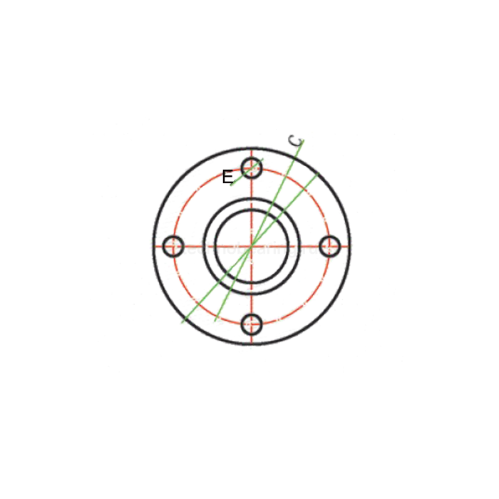 Камлок алюминиевый тип FA, ниппель с фланцем 6", TL600FAAL TITAN LOCK