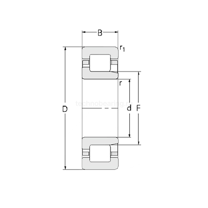 Подшипник NJ212M/C3 ZWZ