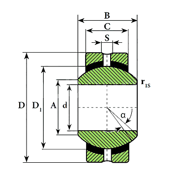 Подшипник SSR14 ISKRA