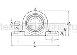 Подшипниковый узел UCP209 D1 NSK