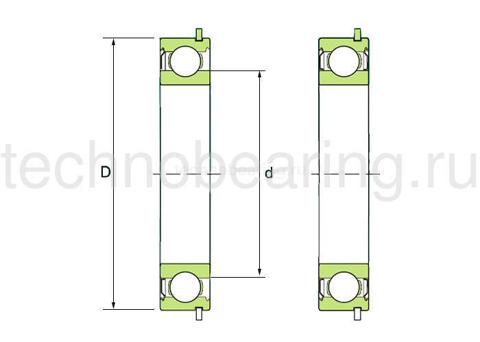 Подшипник 6306-NR ISB