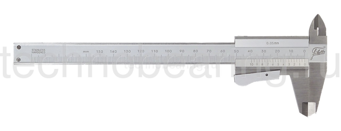 Штангенциркуль нониусный с крепежным винтом сверху 0.02 мм, 0 - 150 мм Filetta