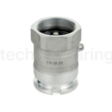 Соединение ZEVS ("сухой" разъем) ниппель, 4in, BSP, материал алюм. TLDDA400-AL TITAN LOCK