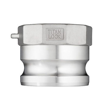 Камлок нержавеющий тип A ниппель, внутр. резьба BSP 3", AISI316, TL300ASS316 TITAN LOCK