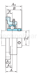 Корпус подшипника F206 TSC