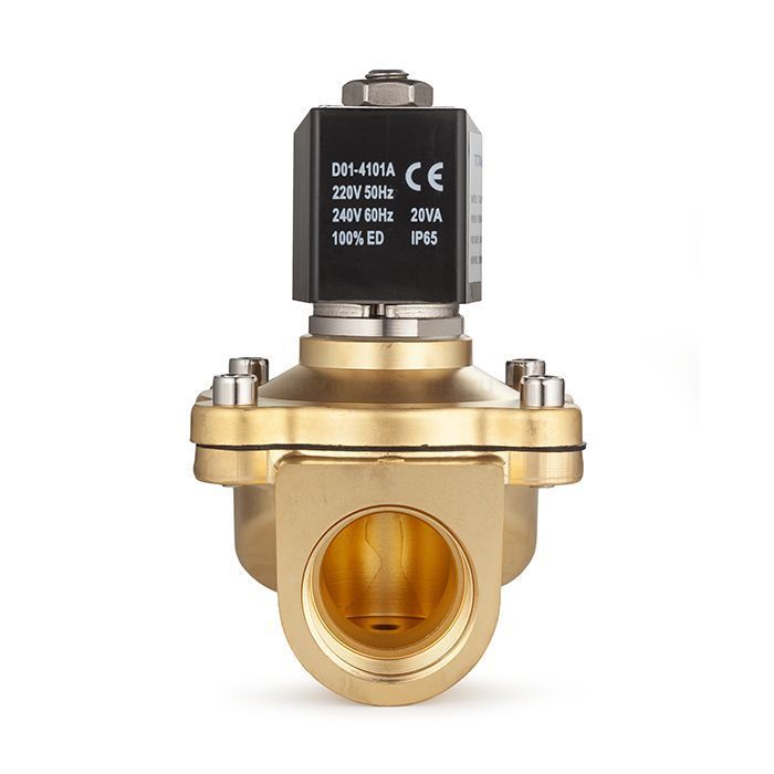 Соленоидный клапан нормально-открытый, прямого действия, 220В, PN10, Латунь/EPDM, DN6, TLSO6/10EP1B-J TITAN LOCK