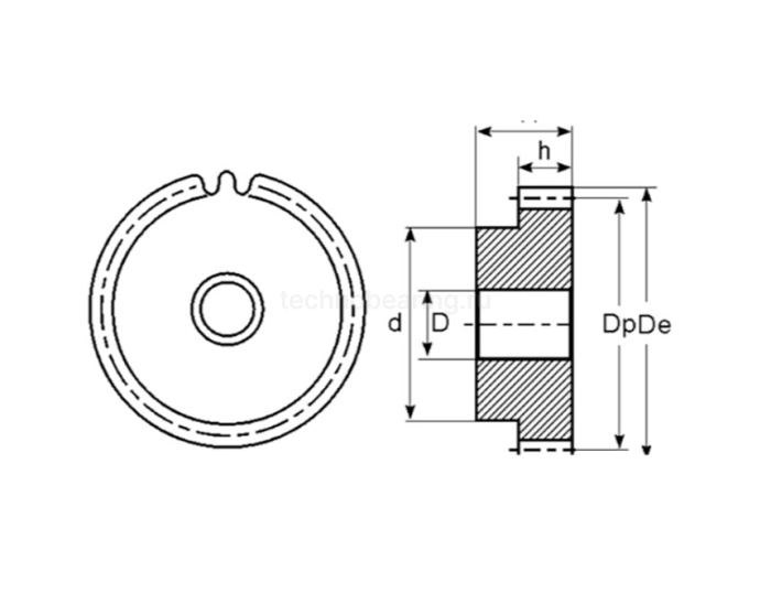 Зубчатая шестерня со ступицей, M=3, Z=18 PM30018 ISKRA