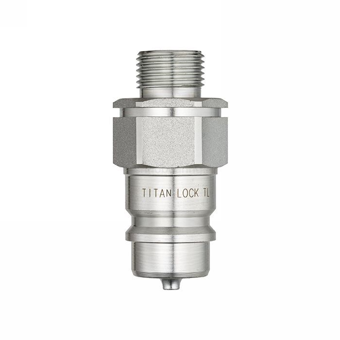 БРС серия M, ISO 5675, ниппель с метрической нар. резьбой, оцинк. сталь, 1/2 in TL4M-PM/20X1.5 TITAN LOCK