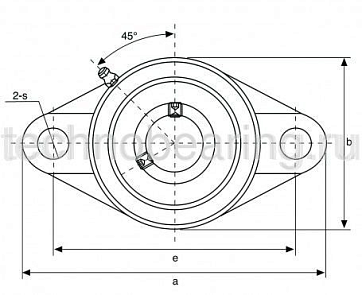 Подшипниковый узел UCFL205 TECHNIX