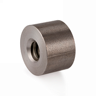 Гайка трапецеидальная (сталь) d=24 мм, шаг резьбы 5 мм (лев. резьба), KSM 24-5-G ISKRA