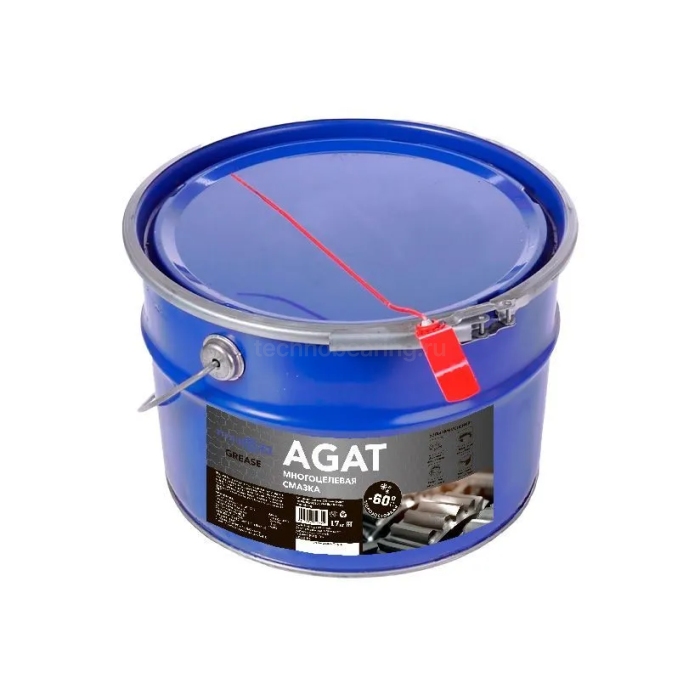 Низкотемпературная многоцелевая смазка AGAT (LGLT 2) -60 С, черная, 17 кг, TLGREASE-AT18 TITAN LOCK — детальное фото 0