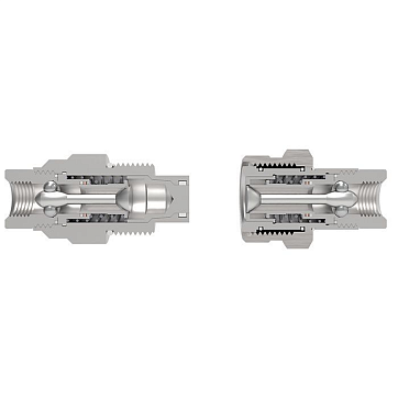 1/2in, БРС серия E (VEP) резьбовая, розетка, оцинк. сталь TL4EF TITAN LOCK