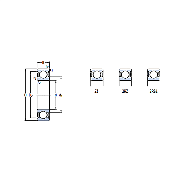 Подшипник 6211-2RS1 SKF