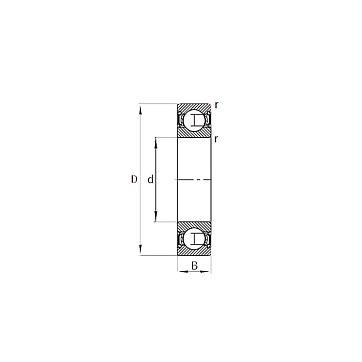 Подшипник 6208-2RSR FAG