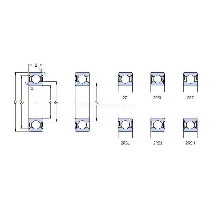 Подшипник 6204-2RSH/C3 SKF