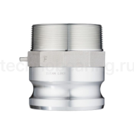 Камлок алюминиевый тип F ниппель, наруж. резьба BSP 5", TL500FAL TITAN LOCK