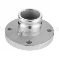 Камлок нержавеющий тип FA, ниппель с фланцем 4", AISI316, TL400FASS TITAN LOCK