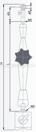 Магнитная индикаторная стойка с шарнирной рукой 390 мм 01639023 Tesa
