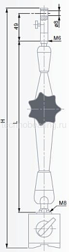 Магнитная индикаторная стойка с шарнирной рукой 390 мм 01639023 Tesa