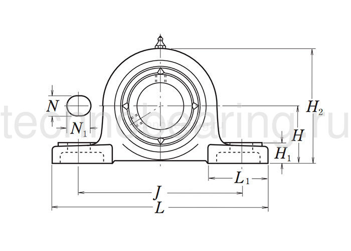 Подшипниковый узел UCP209 D1 NSK