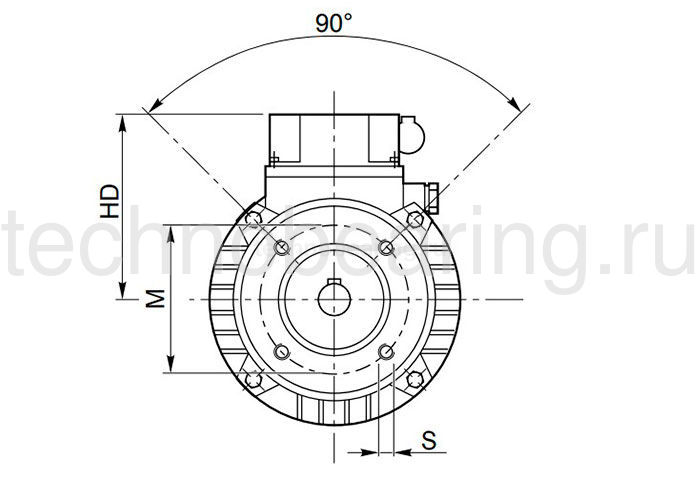Электродвигатель IE3 132SB 7.5KW 2P 400/690V B3 M31327502B3 Sati