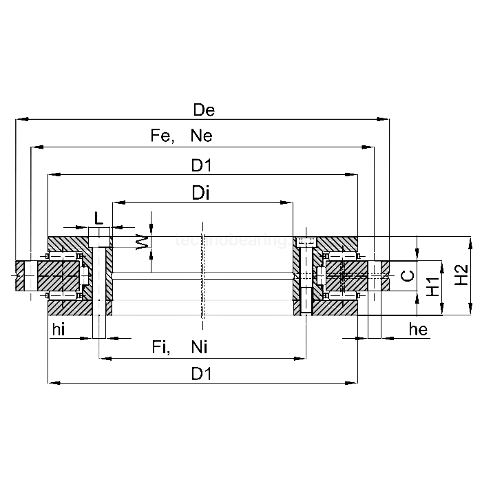 ОПУ прецизионная серия для поворотных кругов (столов) YRT50 ISB — детальное фото 1