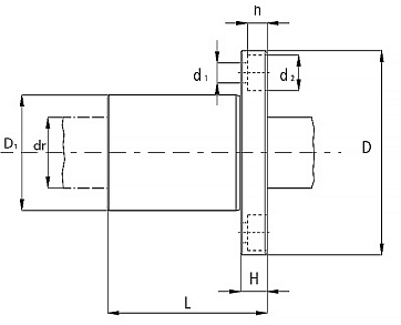 Линейный подшипник LMEF50-UU ISKRA