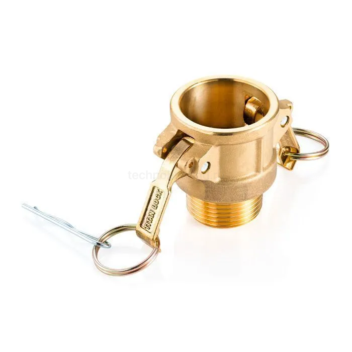 Камлок латунный тип B розетка, наруж. резьба BSP 1 1/4", TL125BBR TITAN LOCK