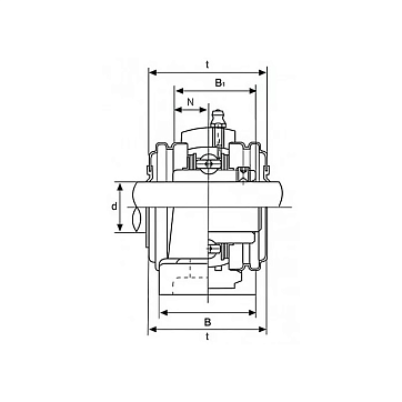Подшипниковый узел UCP205 FKD