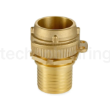 Соединение TankWagen, комплект (штуцер VK + штуцер под рукав), латунь, TLVKS80BR TITAN LOCK