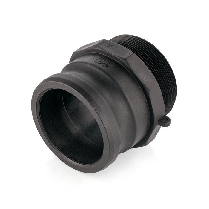 Камлок полипропиленовый тип F ниппель, наружная резьба BSP 4", TL400FPP TITAN LOCK