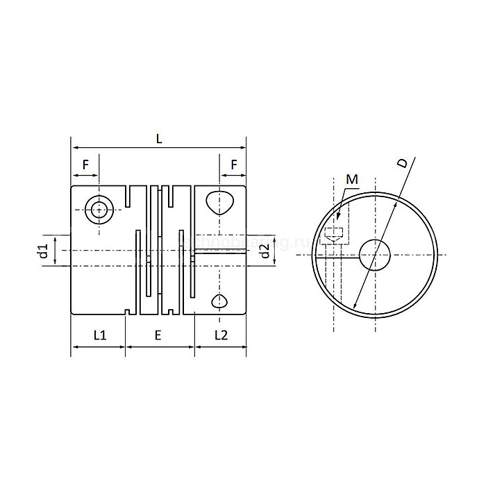Муфта спиральная соединительная FC32-P2 ISKRA