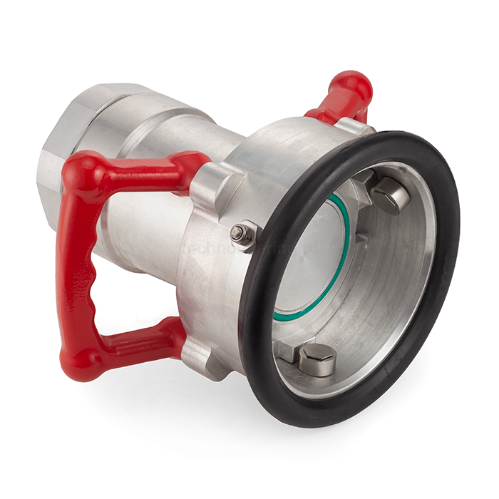 Соединение ZEVS ("сухой" разъем) розетка, 4in, BSP, материал алюм. TLDDC400-AL TITAN LOCK — детальное фото 0