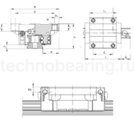 Каретка KWVE45-B-L-G3-V1 INA