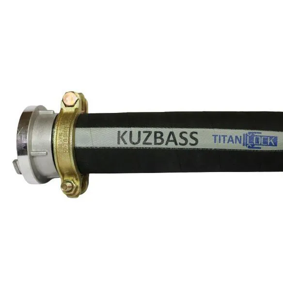 Рукав для сыпучих материалов и абразива «KUZBASS», внутр. диам. 64мм, 10bar, н/в, 2,5in, TL063KB TITAN LOCK