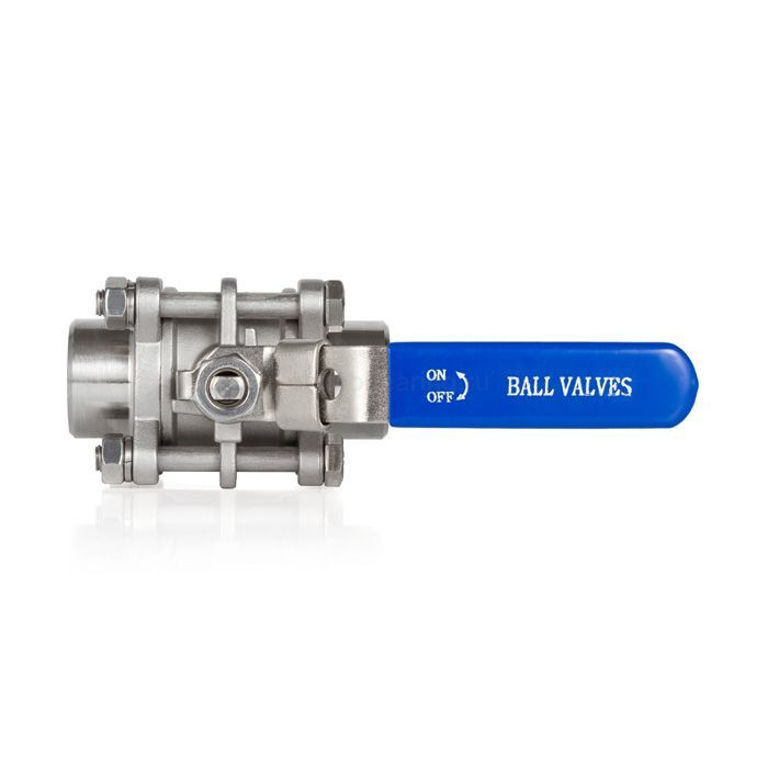 Трехсоставной шаровый кран из нержавеющей стали (AISI 304) типа "сварка-сварка", 0,75in, TL75TPBVSS-WD TITAN LOCK