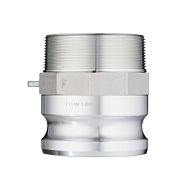 Камлок алюминиевый тип F серия "EcoLine", ниппель наруж. резьба BSP 3", TL300FAL-EL TITAN LOCK