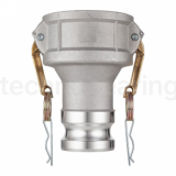 Камлок алюминиевый тип DА (переходник розетка 2" х ниппель 1 1/2"), TL2015DAAL TITAN LOCK