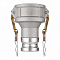 Камлок алюминиевый тип DА (переходник розетка 3" х ниппель 2"), TL3020DAAL TITAN LOCK